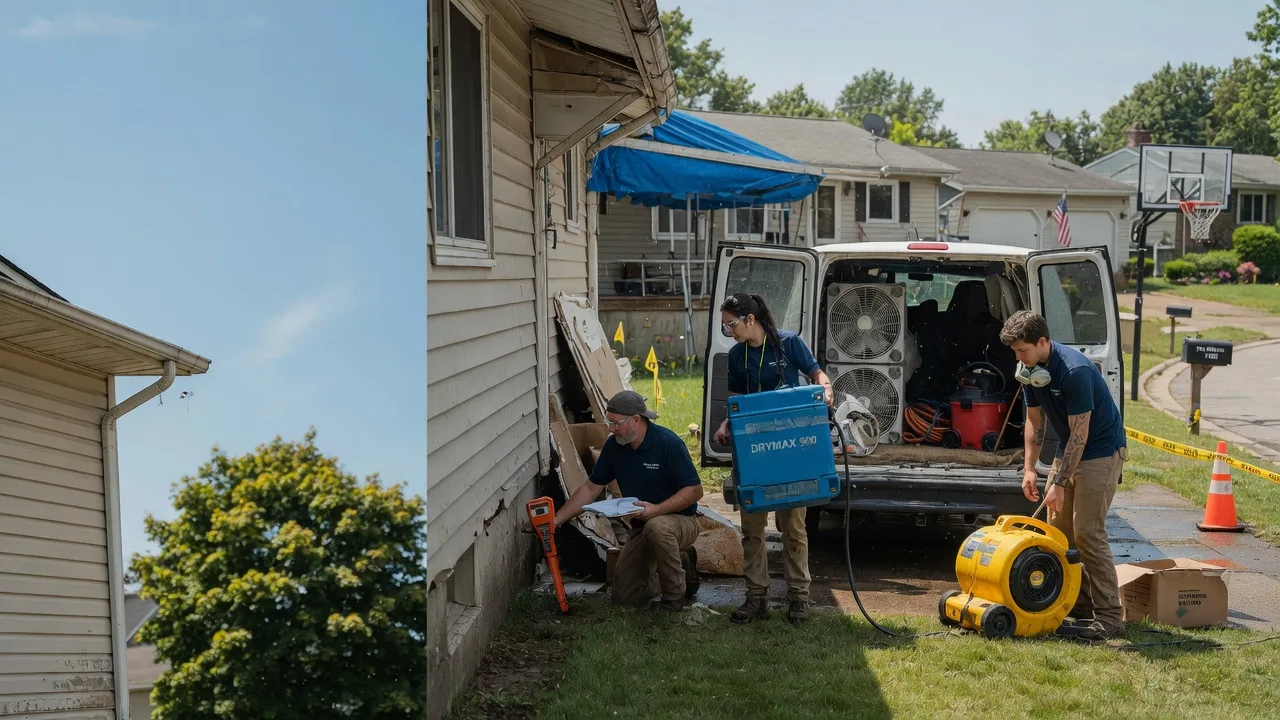 Ceiling Leak Cleanup in Baldwin, IL near me